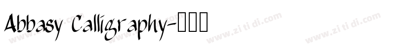 Abbasy Calligraphy字体转换